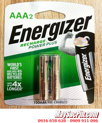 Energizer NH12URP2, Pin sạc AAA700mAh 1.2v Energizer NH12URP2 Made in Japan (Loại vỉ 2viên)